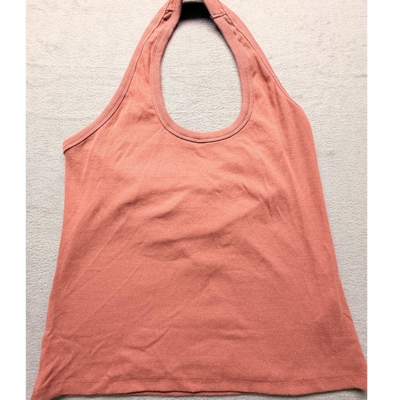 Pilcro Tops - Pilcro Anthropologie Ribbed Halter Tank Top Terracotta Clay XL Boho